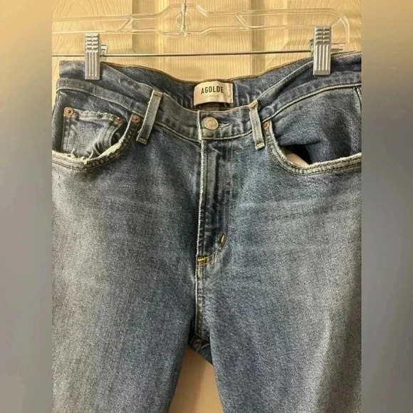 Agolde Toni Mid Rise Straight Jeans - Picture 4 of 9